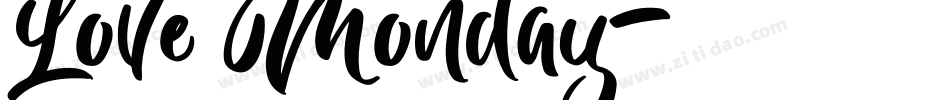 Love Monday字体转换